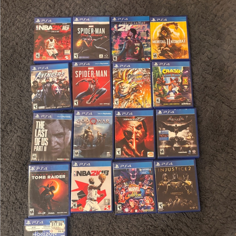 ((BLACK FRIDAY SALE)) Sony PS4 Game Collection - Blue Cases